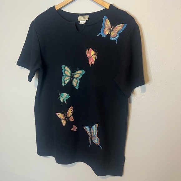 TEDDI Y2K Butterfly Tee Size Medium - Picture 2 of 4